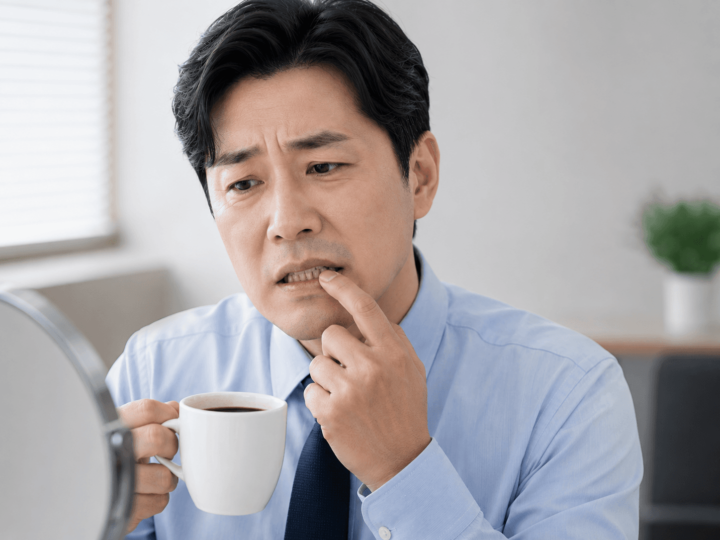 커피·담배 착색이 있어요